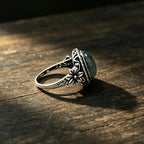 Ring im Antikstil mit Labradorit 