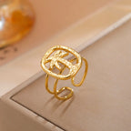 Ring mit Palmenmotiv Gold