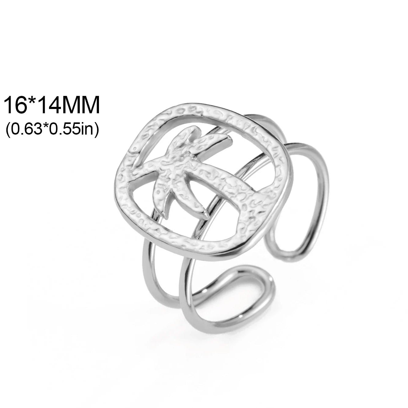 Ring mit Palmenmotiv