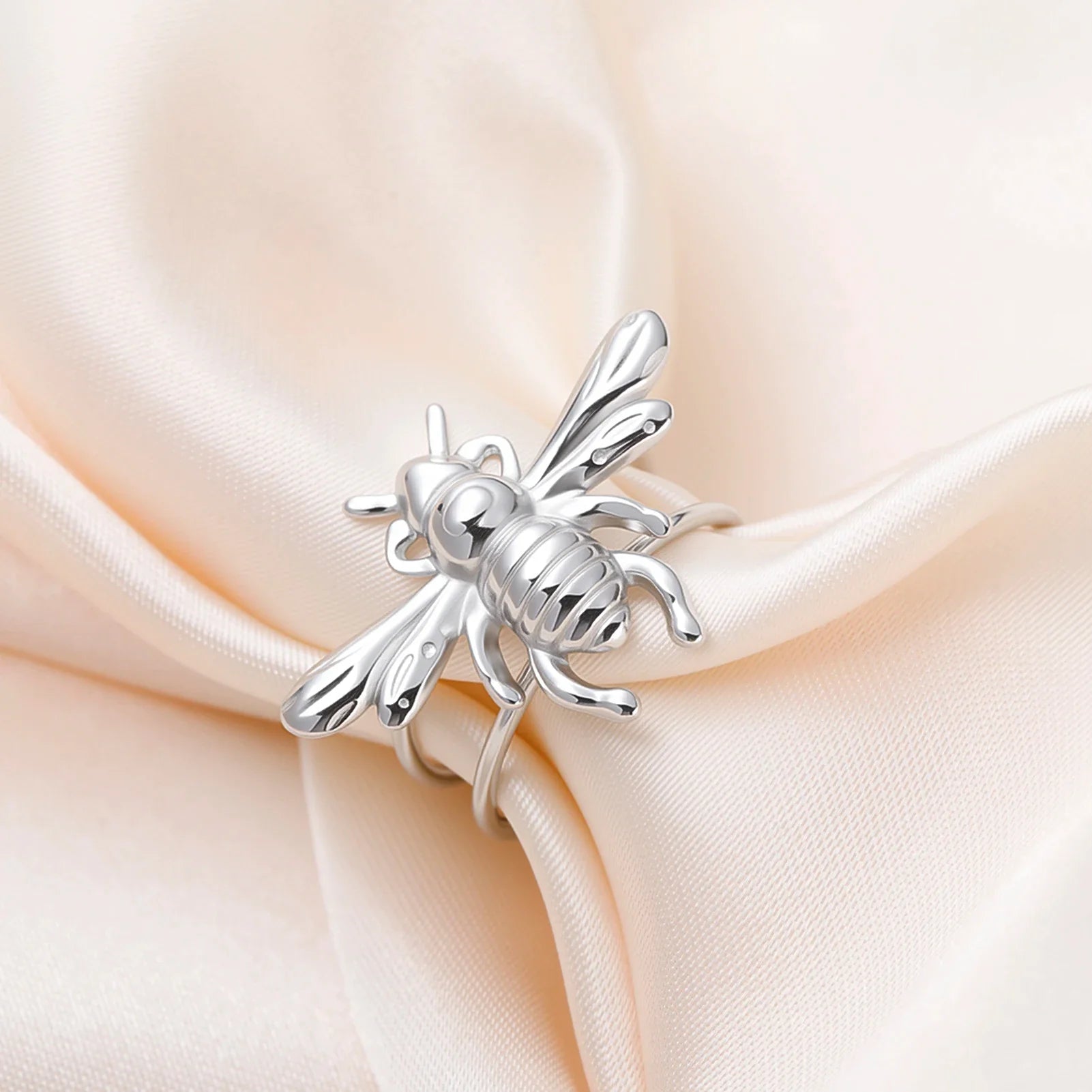 Bienenring für Damen, Silber