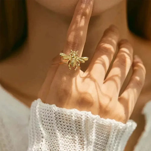 Bienenring für Damen, Gold