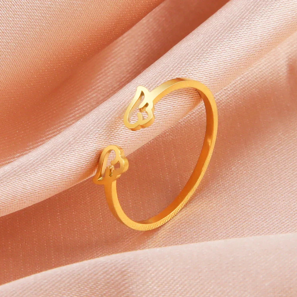 Ring mit Engelsflügeln für Damen aus Gold
