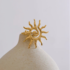 Anello regolabile grande sole oro