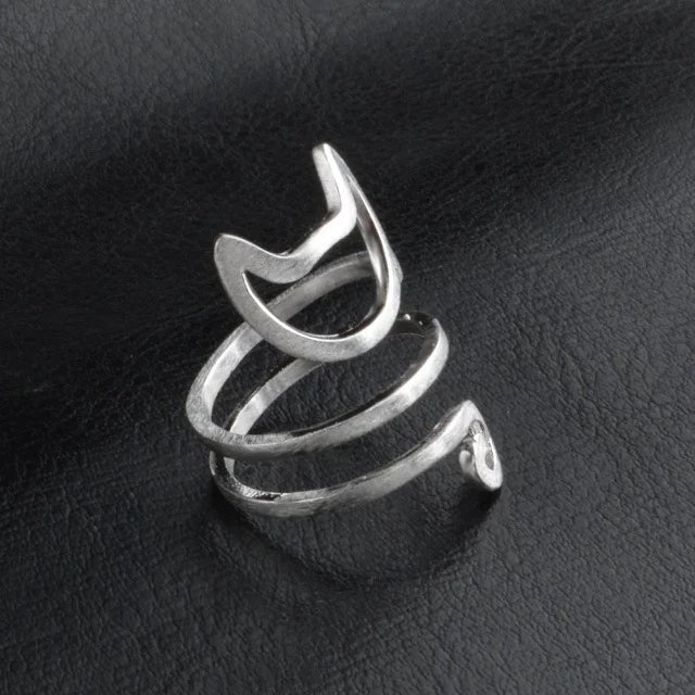 Ring Katzenring Silber