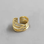 Fingerring Damenring Ethno-Stil Gold