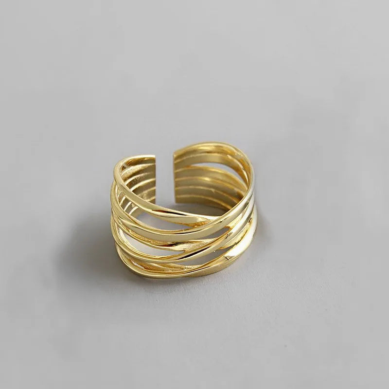 Fingerring Damenring Ethno-Stil Gold