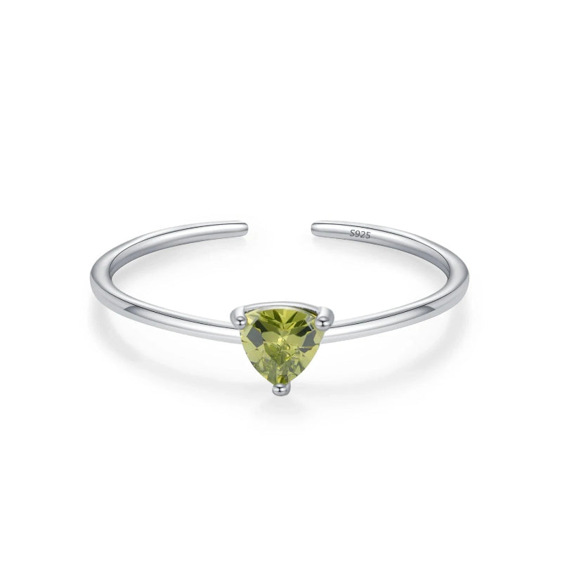 Ring mit farbigem Zirkon-Geburtsstein