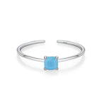 Ring mit farbigem Zirkon-Geburtsstein