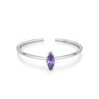 Ring mit farbigem Zirkon-Geburtsstein