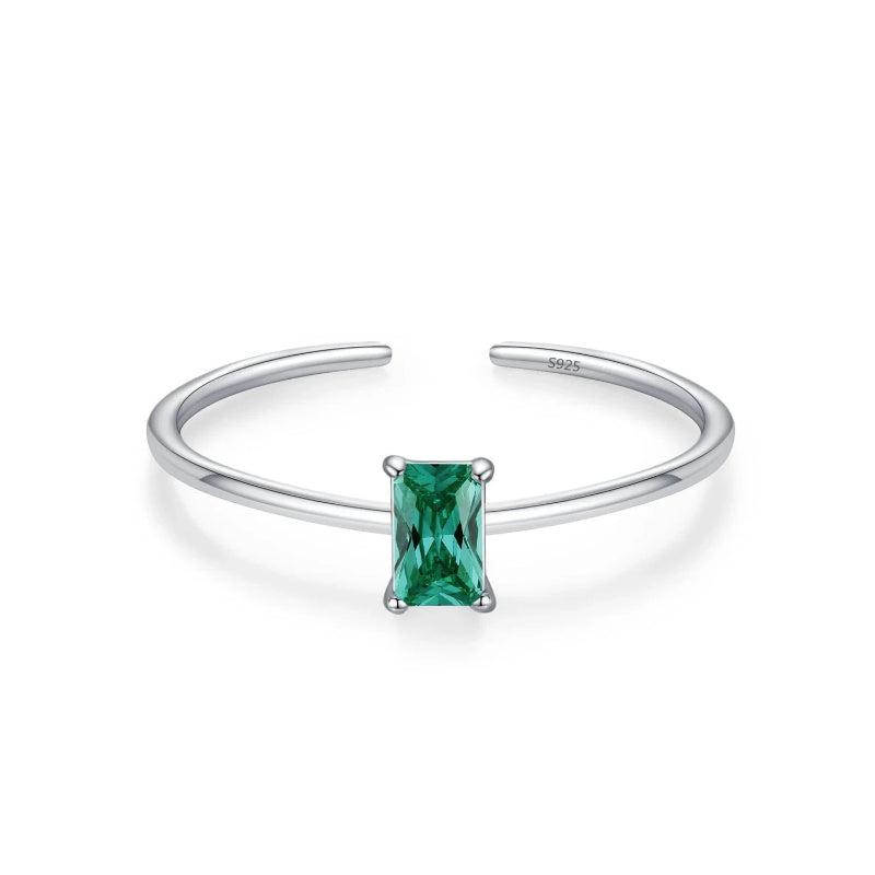 Ring mit farbigem Zirkon-Geburtsstein
