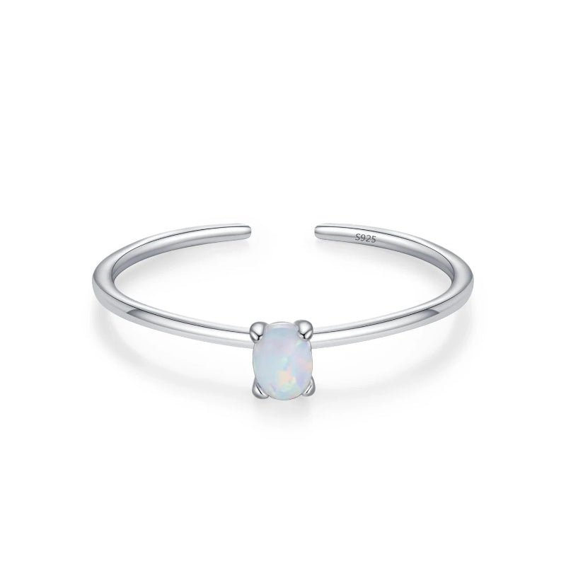 Ring mit farbigem Zirkon-Geburtsstein