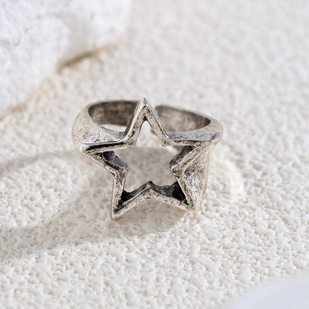 Ring Stern für Damen Silber