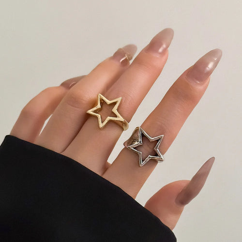 Ring Stern für Damen Gold