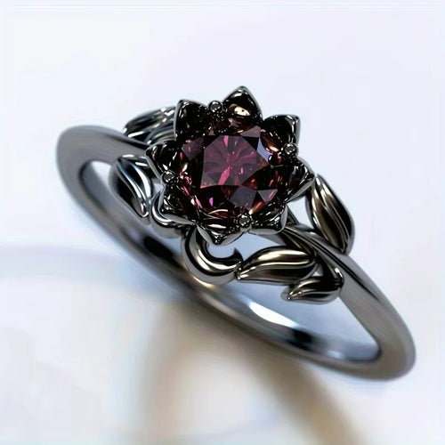 Schwarzer Blumenring