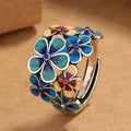 Bunte Blumenring