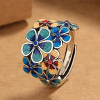 Bunte Blumenring