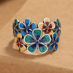 Bunte Blumenring