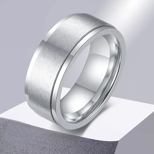 Herrenring Anti-Stress drehbar silber