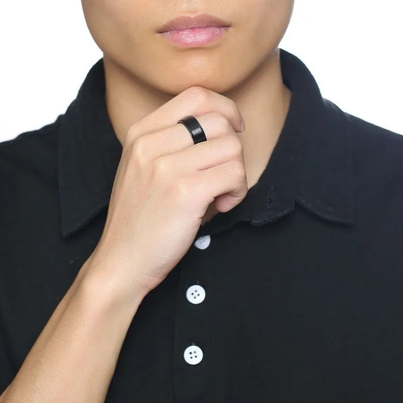 Herrenring Anti-Stress drehbar schwarz