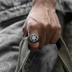 Ring Schwarze Würfel Metatron schwarz