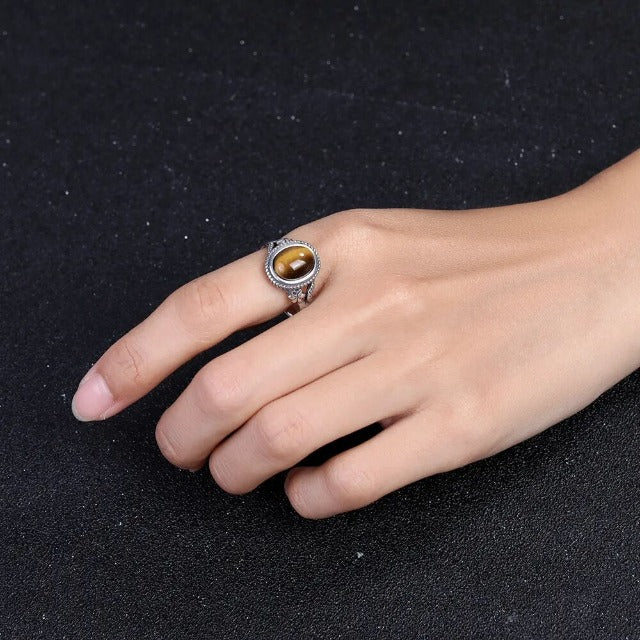 Tigerauge Ring
