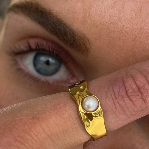 Ring für Frauen mit Perle