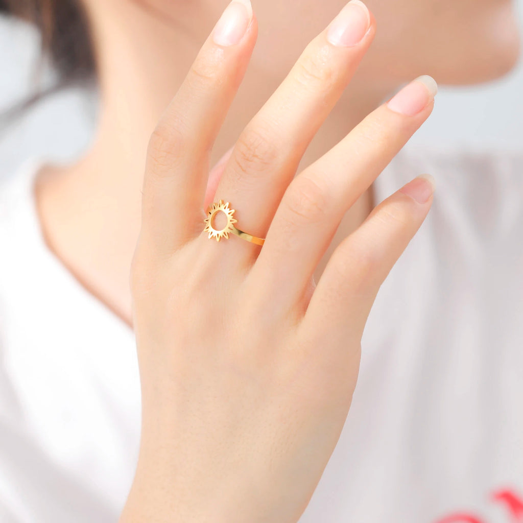Sonnenring für Damen Gold