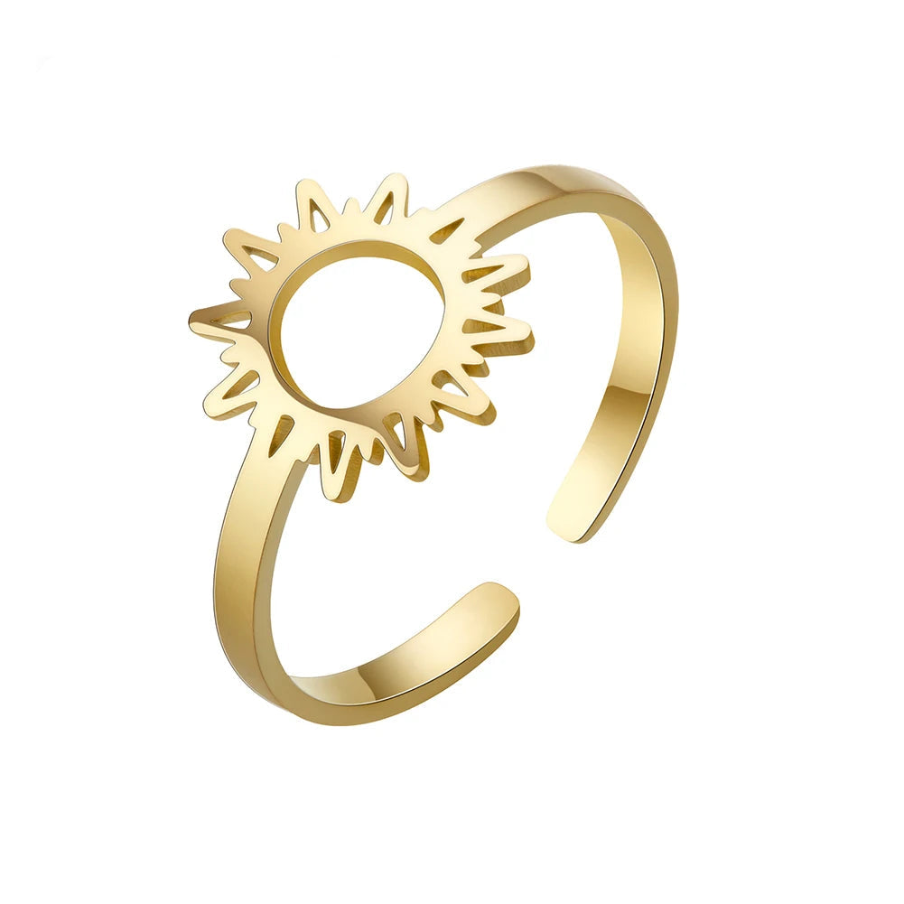 Sonnenring für Damen Gold