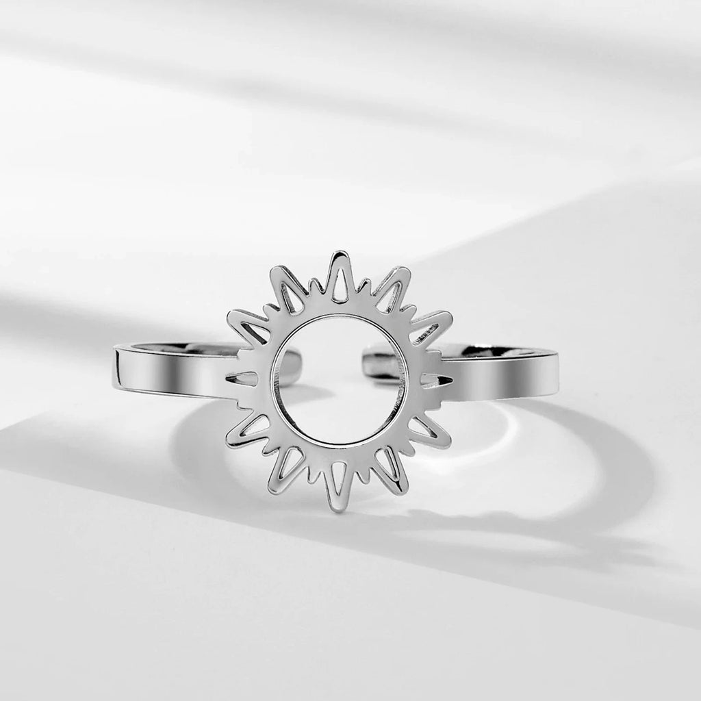 Sonnenring für Damen Silber