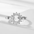 Sonnenring für Damen Silber