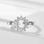 Sonnenring für Damen Silber