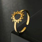 Sonnenring für Damen Gold