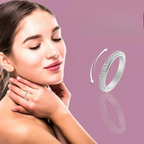 Anti-Stress drehbarer Ring mit silbernem Zirkon