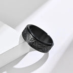 Viking Anti-Stress-Ring für Männer und Frauen schwarz