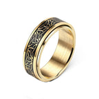 Viking Anti-Stress-Ring für Männer und Frauen gold