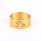 Lebensbaum Ewigkeit Ring Gold