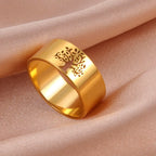 Lebensbaum Ewigkeit Ring Gold