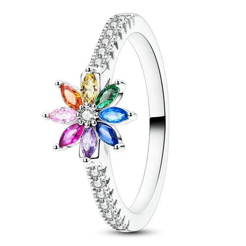 Regenbogen-Blumenring