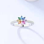 Regenbogen-Blumenring