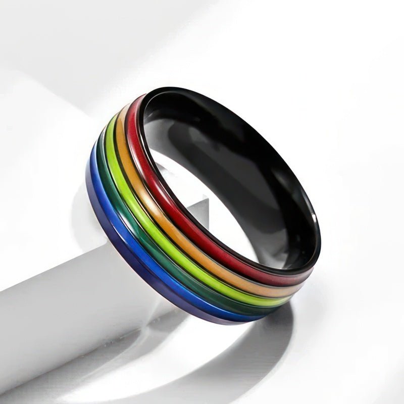 Regenbogenring für Herren 