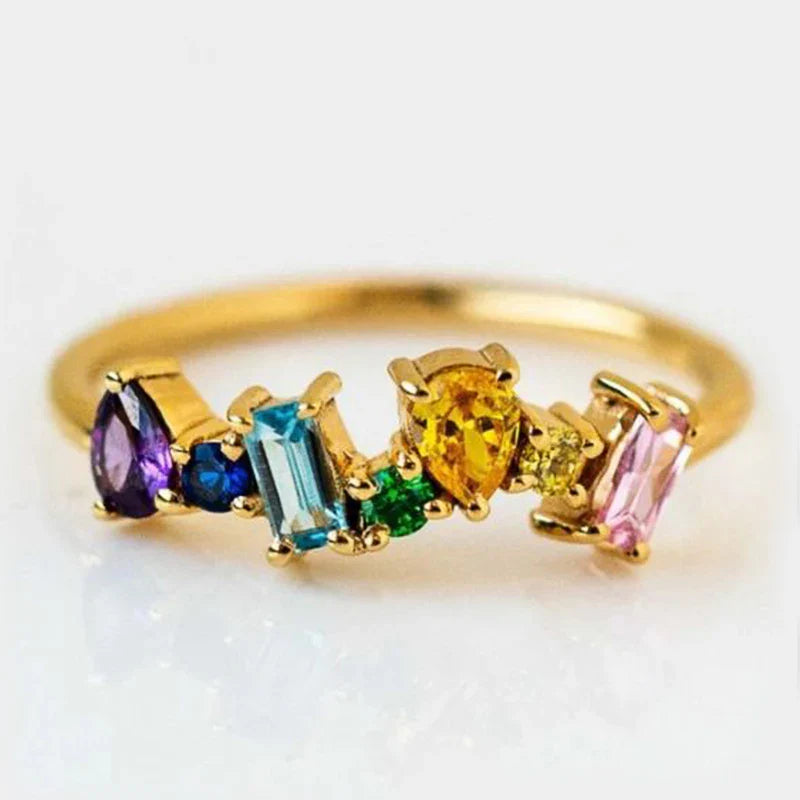 Regenbogenring für Damen