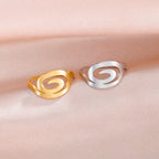 Ring im Spiraldesign für Damen, Gold