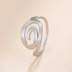 Ring im Spiraldesign für Damen, Silber