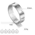 Ring mit ausgeschnittenem Kreuz Silber