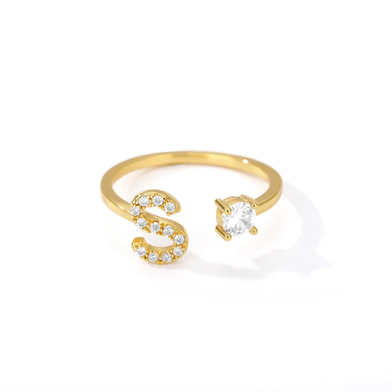 Personalisierter Ring mit Initiale s