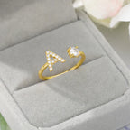 Personalisierter Ring mit Initiale