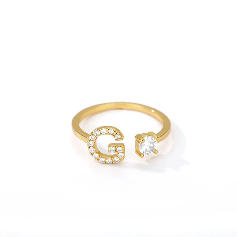 Personalisierter Ring mit Initiale g