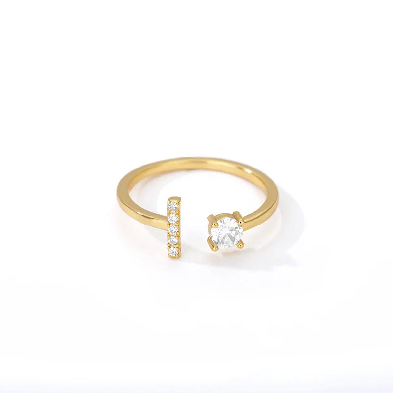 Personalisierter Ring mit Initiale i