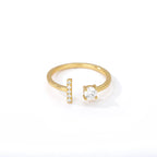 Personalisierter Ring mit Initiale i