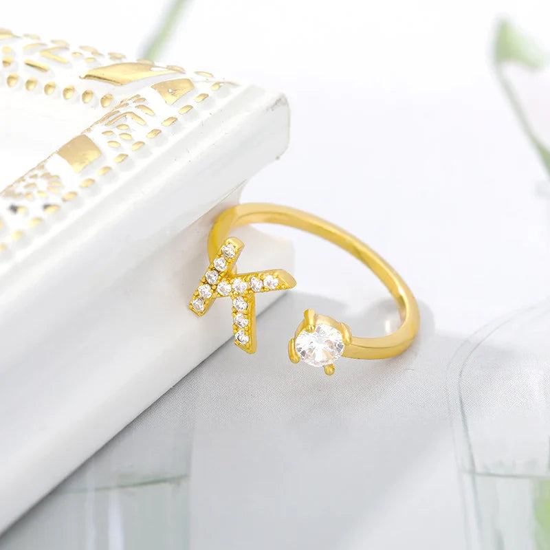 Personalisierter Ring mit Initiale
